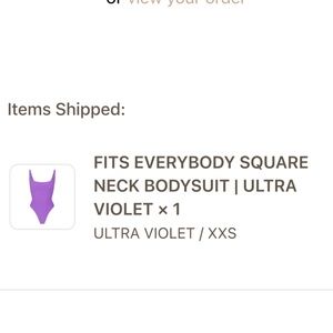 Skims Fits Everyone bodysuit ULTRA VIOLET